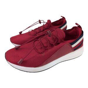 Tommy Hilfiger‎ Rhena Sneakers Womens 9 Red Elastic Lace Athletic Athleisure